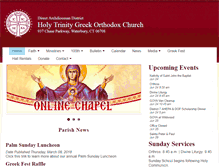 Tablet Screenshot of holytrinitywaterbury.org